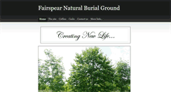 Desktop Screenshot of naturalburialoxfordshire.co.uk