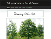 Tablet Screenshot of naturalburialoxfordshire.co.uk